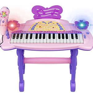 اسباب بازی پیانو الکترونیکی با صندلی و میکروفون My Piano Musical Set With Stool And Microphone_اسباب بازی لوازم خانگی